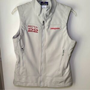 Patagonia Women's Medium Gray Lined Vest Full Zip Polartec for Outdoor Casual